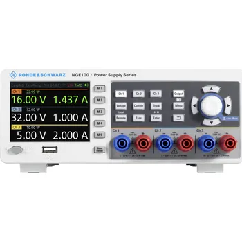 Rohde a Schwarz NGE103B laboratorní zdroj s nastavitelným napětím, 0 - 32 V/DC, 0 - 3 A, 100 W, USB, OVP, lze dálkově ovládat, výstup 3 x, 5601.3800.03