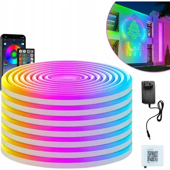 LED páska Energeticky úsporná vícebarevná LED RGB páska 5050 5m Dálkový Ovladač Aplikace APP