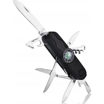 Vrták Kapesní nůž AZYMUT Izeron 13 funkcí + pouzdro, 90 mm