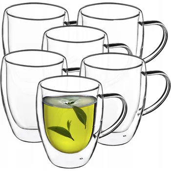 Sklenice Sklenice na kávu a čaj Kadax 350 ml 6 ks