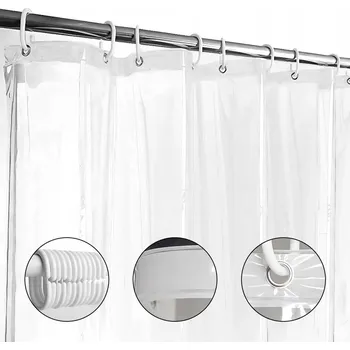 Prostěradlo Vinylový sprchový Závěs ZREE 200 x 180 cm
