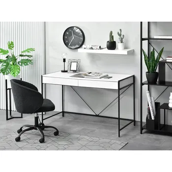 Obdélníkový psací stůl Mebel-Partner 123 x 60 x 76 cm bílý