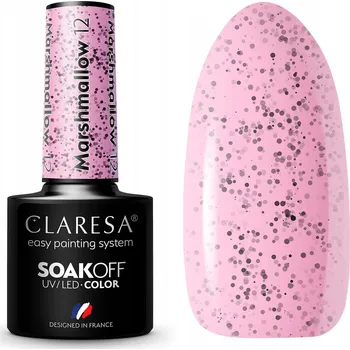 Lak na nehty Hybridní lak barevný lak Claresa Marshmallow 12 5 ml
