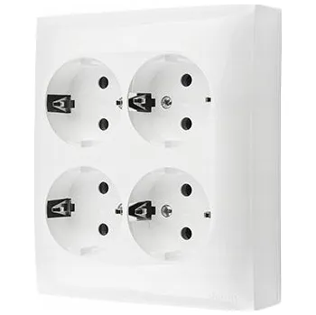 Elektrická zásuvka Hermetický Elektrická Zásuvka Kontakt-simon white