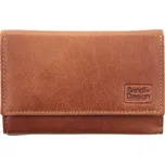 Sendi Design Dámská kožená peněženka Sendi Sana koňakově hnědá