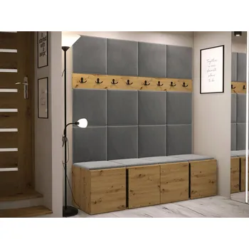 Předsíňová stěna Botník MOB 168 x 186 x 44 cm, dub řemeslný