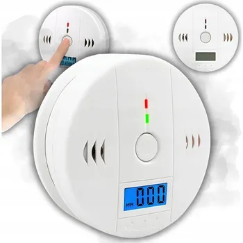 Detektor CO Detektor oxidu uhelnatého a plynu PrzyPas bezdrátový s LCD displejem