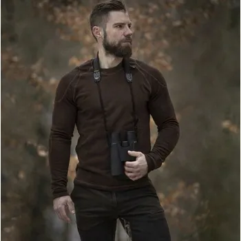 Pánské tričko Termovel Hřejivé hnědé triko dlouhý rukáv vel. 3XL