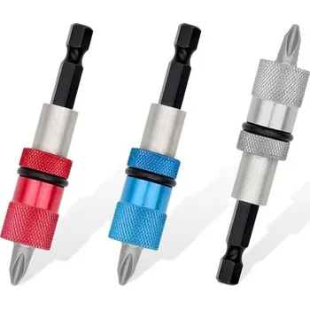 Sada nářadí Bit na sádrokarton, 3dílný magnetický rychlovýměnný držák bitů, nastavení hloubky šroubování,