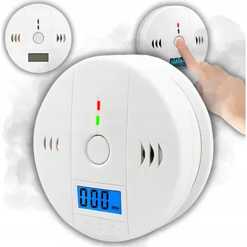 Detektor CO DETEKTOR OXIDU UHELNATÉHO A KOUŘE 2v1 s LCD displejem, certifikovaný ALARM