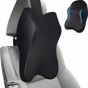 Polštář Polštář automobilová na opěrku hlavy pod krk, černo-červený