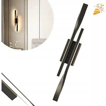 Nástěnné svítidlo LED nástěnné svítidlo moderní černé 10W 50cm 3000K nástěnka NOČNÍ LAMPA