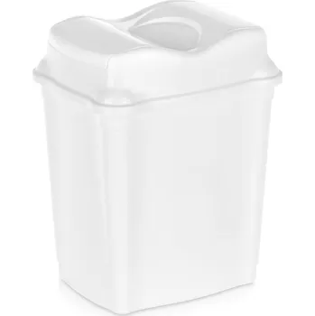 Odpadkový koš PLASTOVÝ KOŠ NA ODPAD BÍLÝ KANCELÁŘSKÝ KOUPELNOVÝ KUCHYŇSKÝ