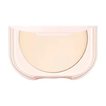 Pudr Sypký fixační pudr na make-up se zrcátkem Kompaktní přenosný rozjasňující pudr pro všechny typy pleti Ivory white