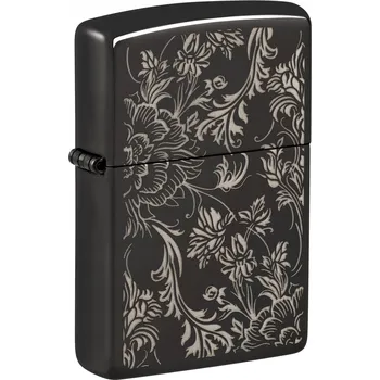 Zapalovač Zippo Ornament Květiny, Stylový Benzínový Zapalovač z USA