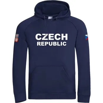 Pánská mikina Pánská mikina pro fanoušky PROGRESS CZ HOODY MAN XXXL Tmavě modrá, Bílá, Mix