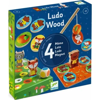 Desková hra Sada 4 her Ludo Wood