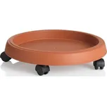 BAMA Podstavec pod květináč s kolečky, 25cm, teracotta