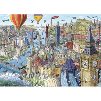 Puzzle Puzzle kolem velké británie a irska 1000 dílků ravensburger