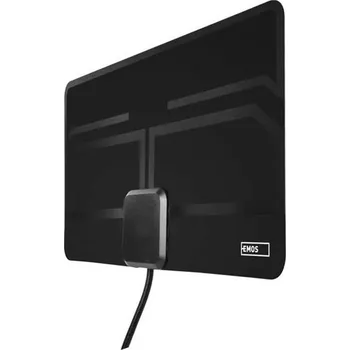 Televizní anténa Anténa pokojová EMOS CITY LEAF-C600, DVB-T2, DAB, filtr LTE/4G/5G