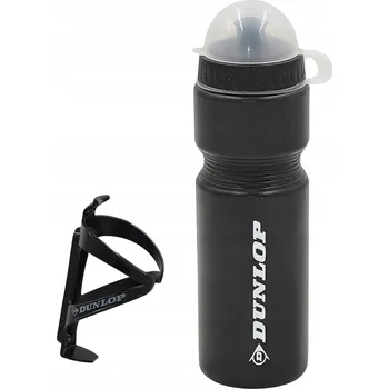 Láhev Sada Lahev Na Pití na kolo 750 ml Košík Držák Dunlop Černá Turistická láhev