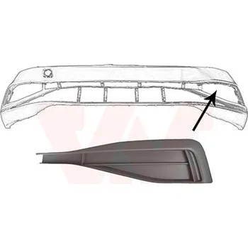 Nárazník Větrací mřížka, nárazník VAN WEZEL 5749593