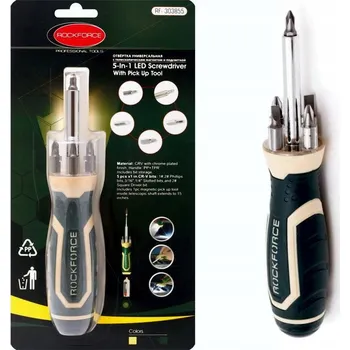 Šroubovák Šroubovák s magnetem a podsvícením 5v1