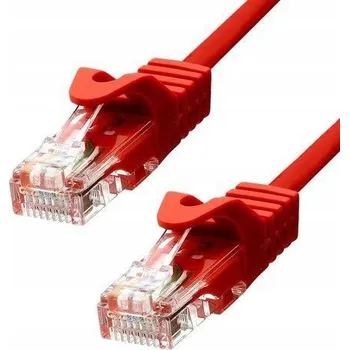 Síťový kabel Ethernetový kabel ProXtend CAT5e U/UTP CU PVC Červený 10 m, 5UTP-10R