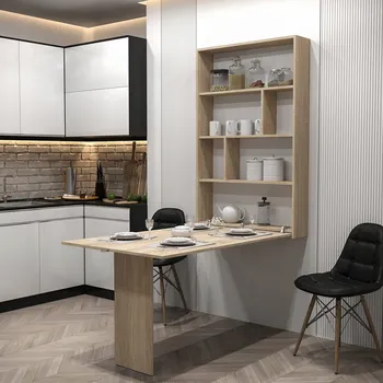 Jídelní stůl Obdélníkový rozkládací stůl Mirjan 85 x 19 x 203 cm dub sonoma