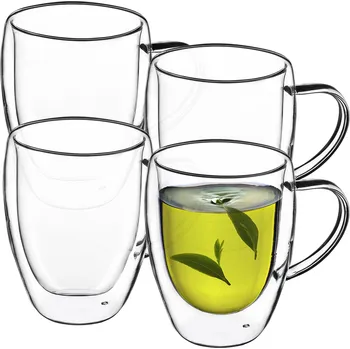 Sklenice Sklenice na kávu a čaj Kadax 350 ml 4 ks