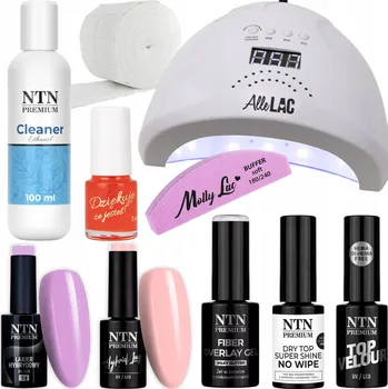 Lak na nehty Sada na nehty French Art Pro 2x Hybridní lak NTN 5g + Příslušenství