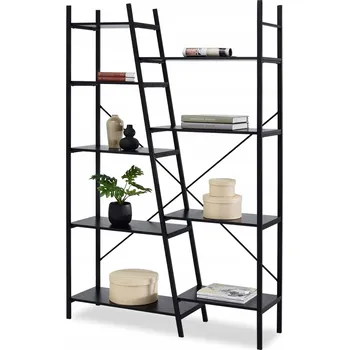 Knihovna Regál Mebel-Partner 121 x 188 x 34 cm černý