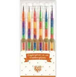 Duhová gelová pera - 6 ks