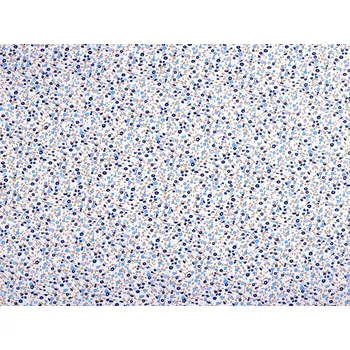 Bavlněná látka / plátno drobné květinky, barva 2 (22341-2) modrá světlá