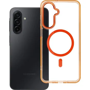 Náhradní kryt pro mobilní telefon Kryt Cover Frame Clear Hybrid Mag Cover with MagSafe Samsung Galaxy A17 Hermes Orange