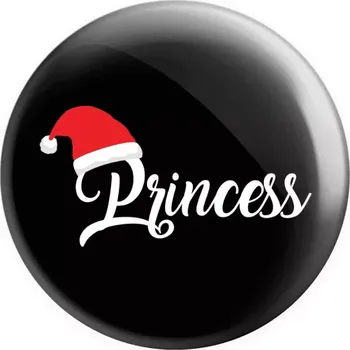 Placka Vánoční čepice - Princess