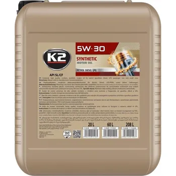 Motorový olej K2 5W30 XL 20L