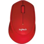 Logitech Wireless Mouse M330 Silent Plus červená