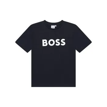 Pánské oblečení Boss T-Shirt J25P24 D Tmavomodrá Regular Fit 16Y