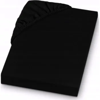 Prostěradlo Prostěradlo Jersey s gumou 200x220 bavlna prodyšné bavlněné černé