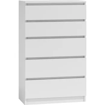 Komoda Komoda Mirjan 70 x 40 x 112 cm, bílá matná