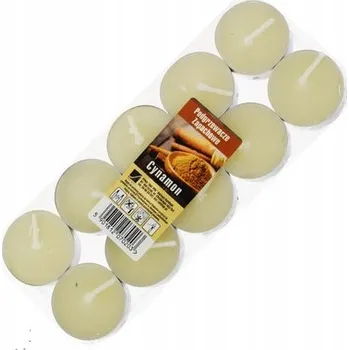 Svíčka Parafínové čajové svíčky skořice Raf-Pol 10 ks