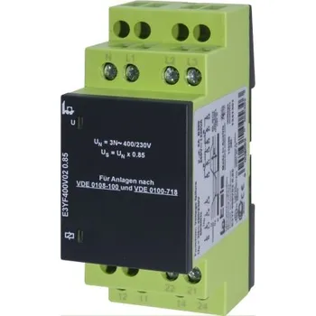 Relé Monitorovací relé Napětí s napájecím napětím 400/230 V AC a DPDT kontakty