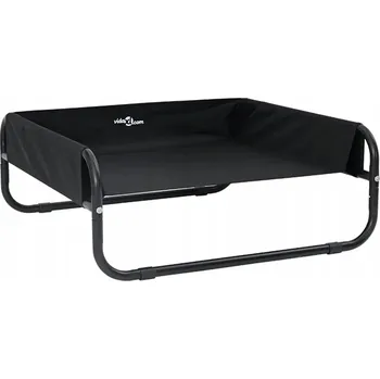 Pelíšek pro psa Černé vysoké pelíšek Oxford pro psa 75 x 75 x 30 cm