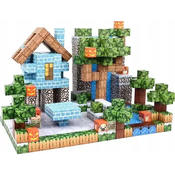 ostatní stavebnice Magnetické Stavebnice 100 ks - 8 magnetů, silné!