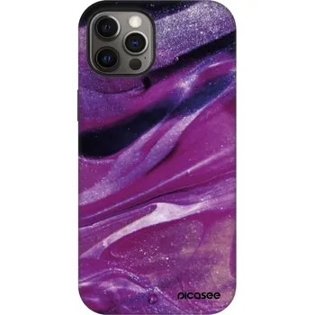 Pouzdro na mobilní telefon Picasee Fashion Case MagSafe Apple iPhone 12 - Purple glitter