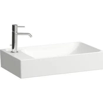 Umyvadlo LAUFEN MEDA - umyvadlová mísa, s armaturní deskou vpravo (H812113) Barva: Bílá, Provedení: bez přepadu, bez otvoru pro baterii