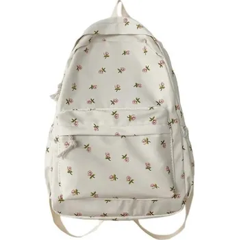 Sportovní batoh Školní batoh 13 × 40 × 31 cm Velkokapacitní studentský batoh s květinovým vzorem Voděodolný batoh na notebook se zádovou výztuhou
