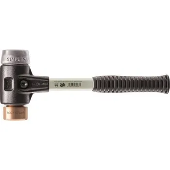 Kladivo Dřevěná palice Nylon Litina Vyměnitelné čelo Halder 590 g