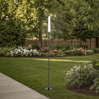 Lampička Euluna LED podsvícení soklu Zola, černé, hliník, výška 100 cm černá, bílá LED 3 W celkem - Doprava zdarma